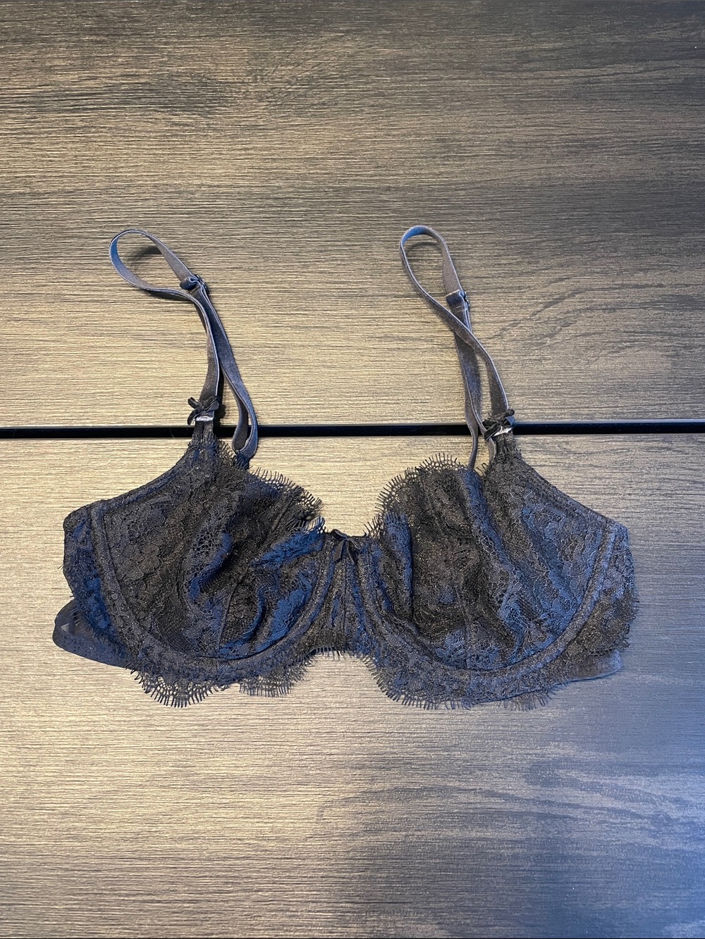 Victoria's Secret Black Lace Underwire Bra